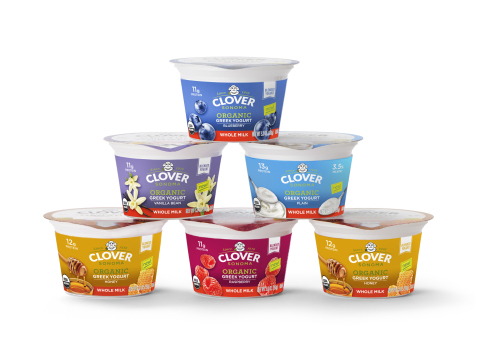 Clover Sonoma Delivers New Organic Whole Milk Greek And Cream On Top Yogurts For Wholesome Goodness photo