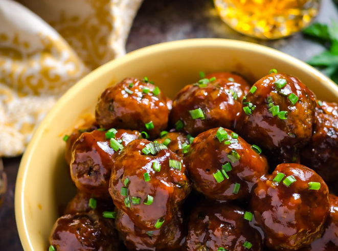 Sticky Bacon and Whiskey Meatballs photo