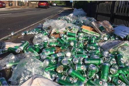 Police Called As ‘hundreds Of Heineken Cans’ Are Dumped By Road photo