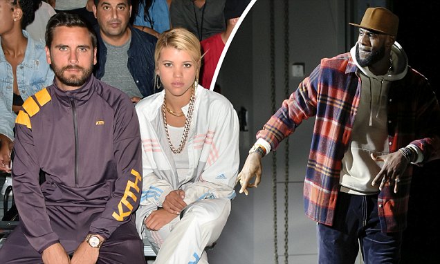 Scott Disick And Sofia Richie Watch Lebron James Modeling In New York photo