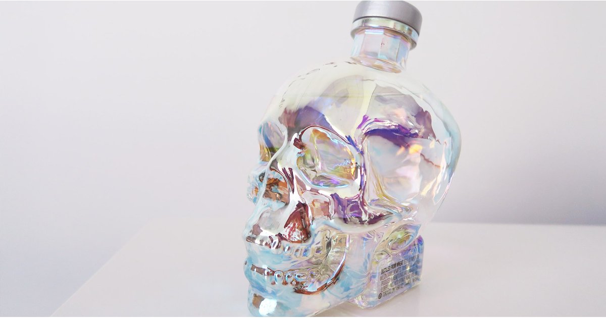This Shimmery, Iridescent Skull Vodka Bottle Matches Your Soul photo
