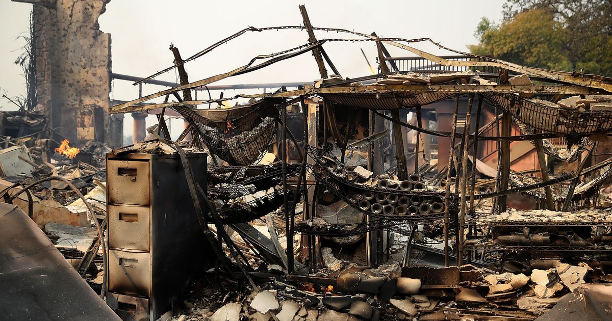 California Wildfires Hit Wine Country, Burning Hotels And Threatening Vineyards photo