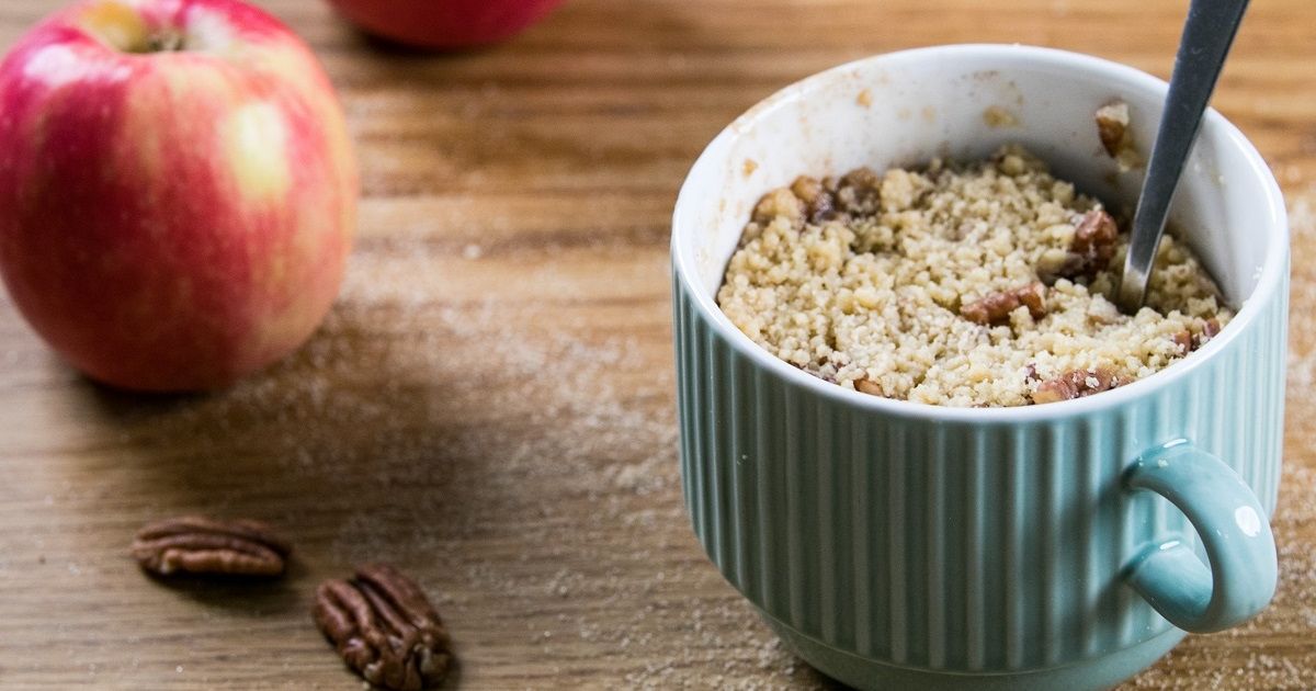 Easy Toffee Apple Mug Crumble That You Can Make During The Gbbo Ad Break photo