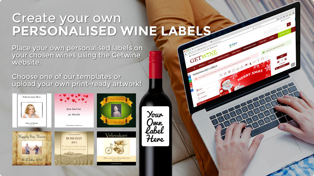 Create your own wine label this Festive Season photo