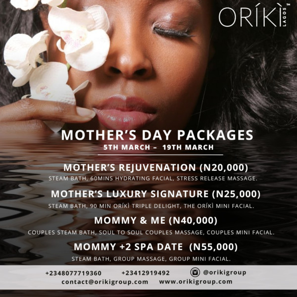 Celebrating Mothers! Check Out These Mother’s Day Packages At OrÍkÌ lagos photo