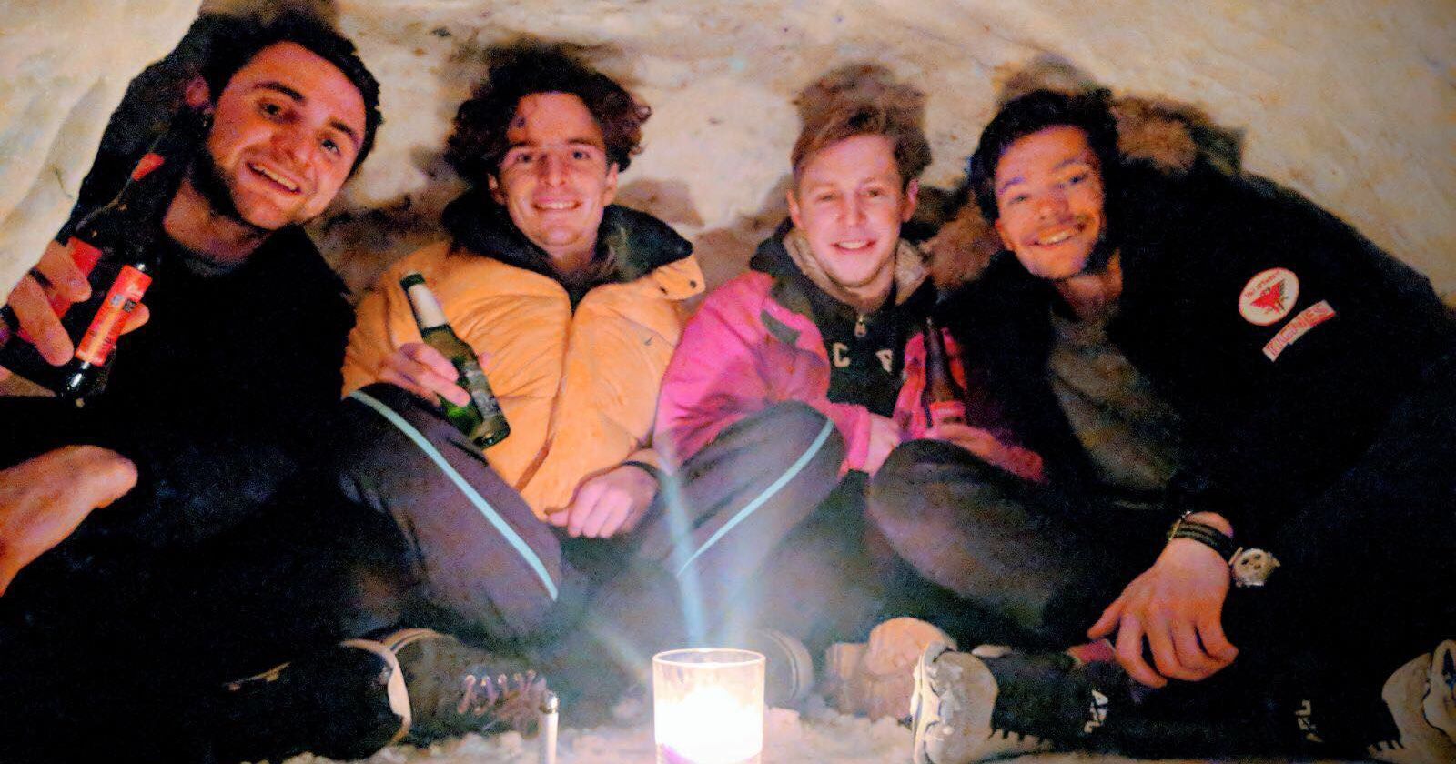 These Nottingham Third Years Built An Igloo With A Beer Fridge In Their Garden photo