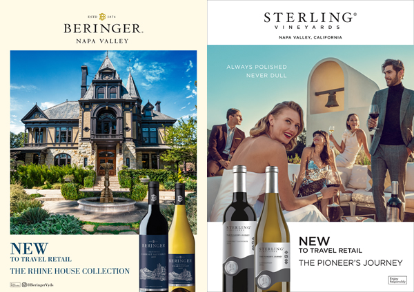 Treasury Wine Estates Launches New Wine Collections From Beringer And Sterling In Travel Retail photo