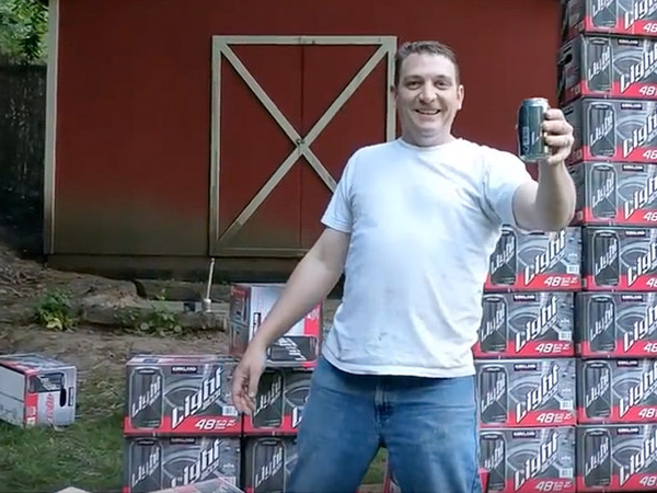This Presumably Drunk Man Enjoys Costco Beer Enough To Make His Own Commercials photo