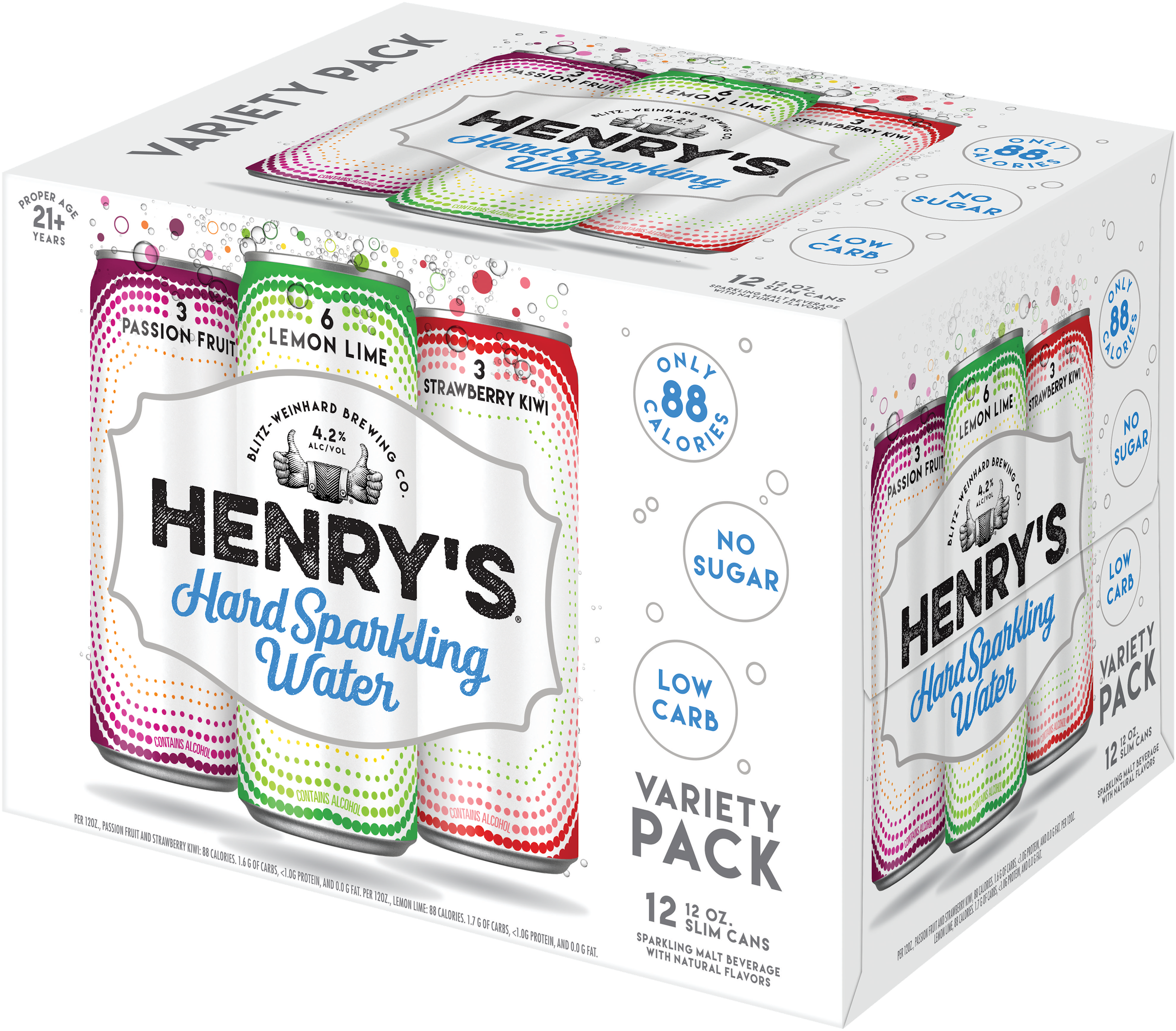 Millercoors Releases Henry’s Hard Sparkling In Slim Cans photo