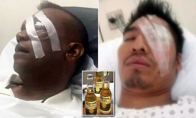 Exploding Corona Beer Bottle Leaves A New York Father Partially Blind photo