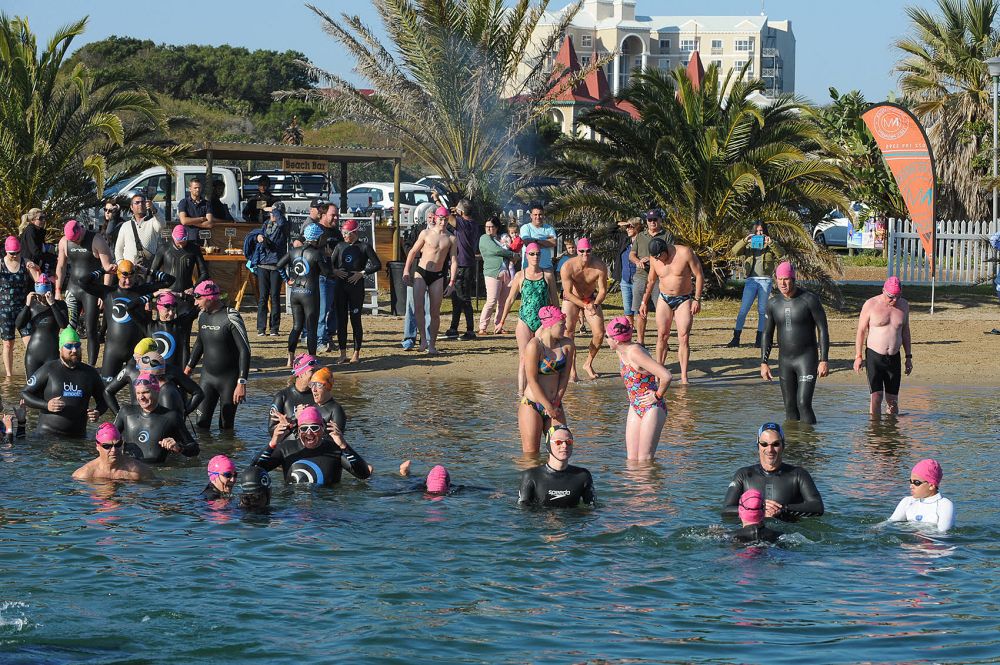 Icy Water And Sunny Skies For Cold Water Swim Classic photo