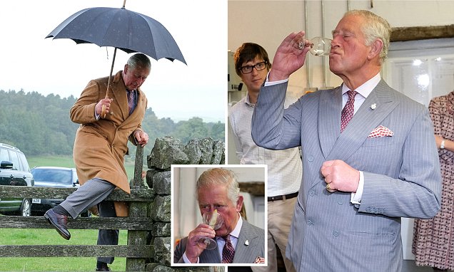 Prince Of Wales Enjoys A Martini On Northumberland Tour photo