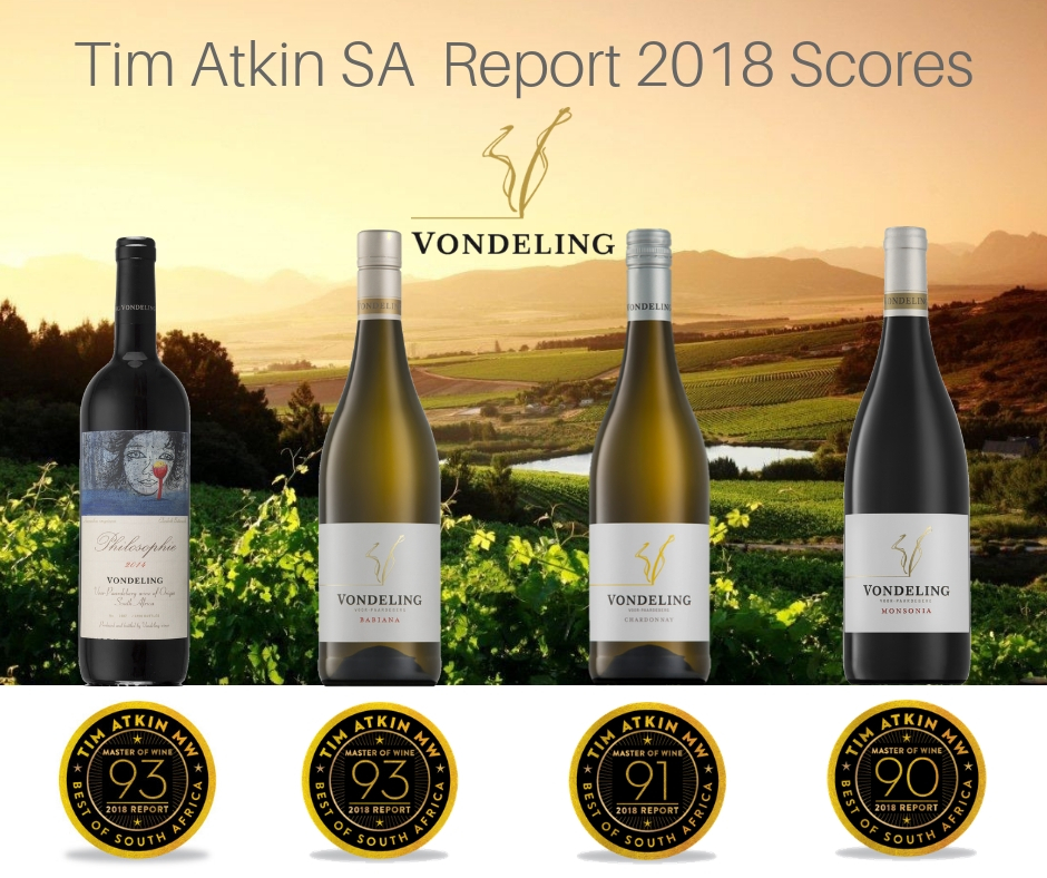 Vondeling Scores 90+ Ratings in Tim Atkin’s 2018 SA Special Report photo