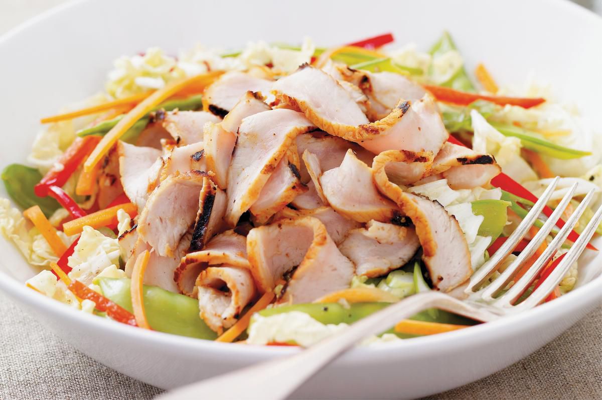 Shake Up Your Salad Routine With Crunchy Slaw And Tender Pork Chops photo