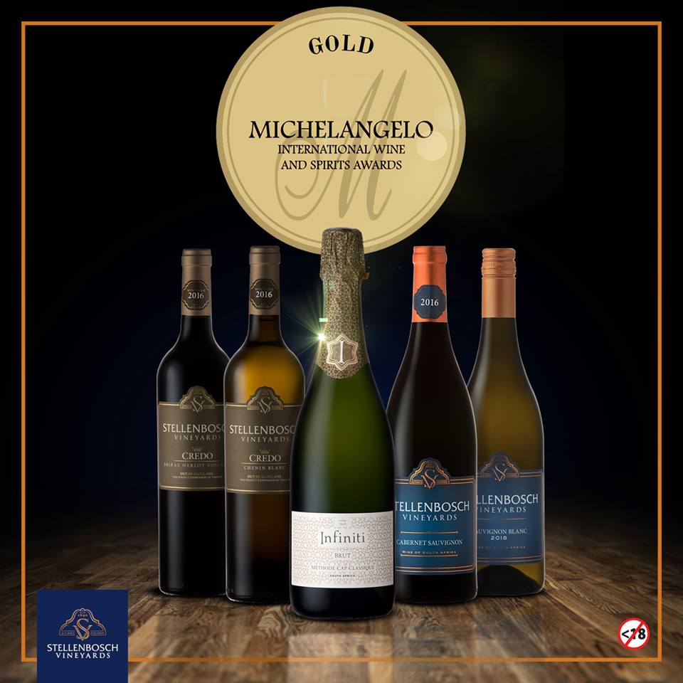 Stellenbosch Vineyards Wins Gold At Michelangelo Wine and Spirits Awards 2018 photo