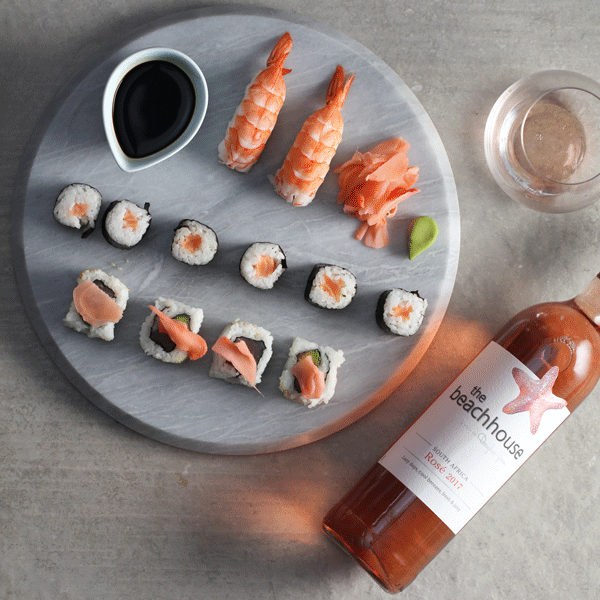 the beachhouse Rosé and sushi – it’s love at first sight! photo