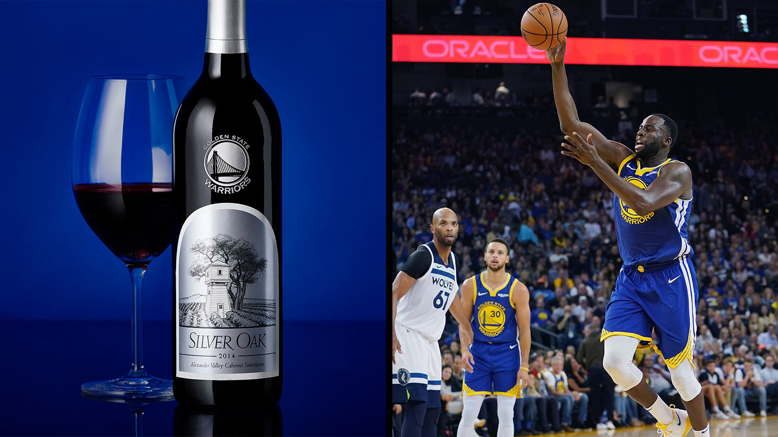 Unfiltered: Silver Oak At Golden State: Winery Unveils Throwback Warriors Logo Bottles, Becomes In-arena Pour photo