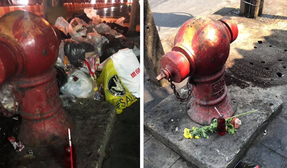 Man Sanctifies Fire Hydrant To Deter Littering photo