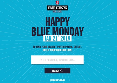 Becks Offers Free Beer In Pubs On Blue Monday photo