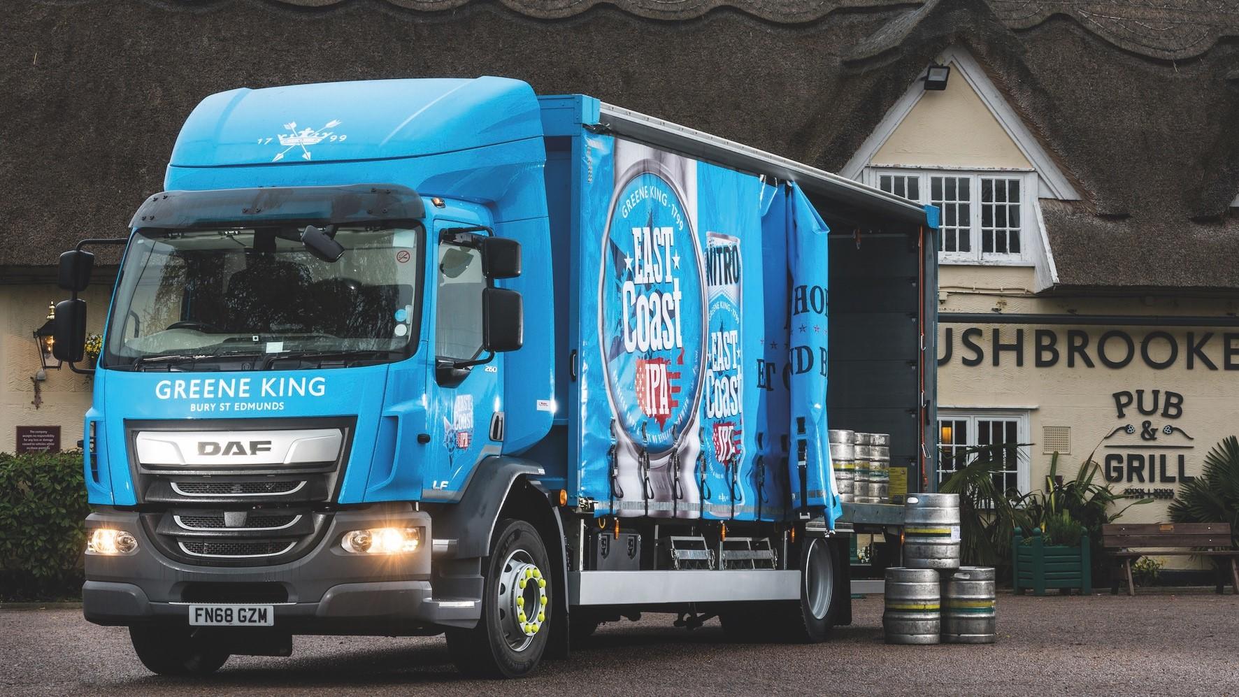 Ryder Supplies New Daf Drays To Greene King Brewery photo