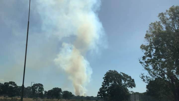 Western Highway Grass Fire Listed As Under Control photo