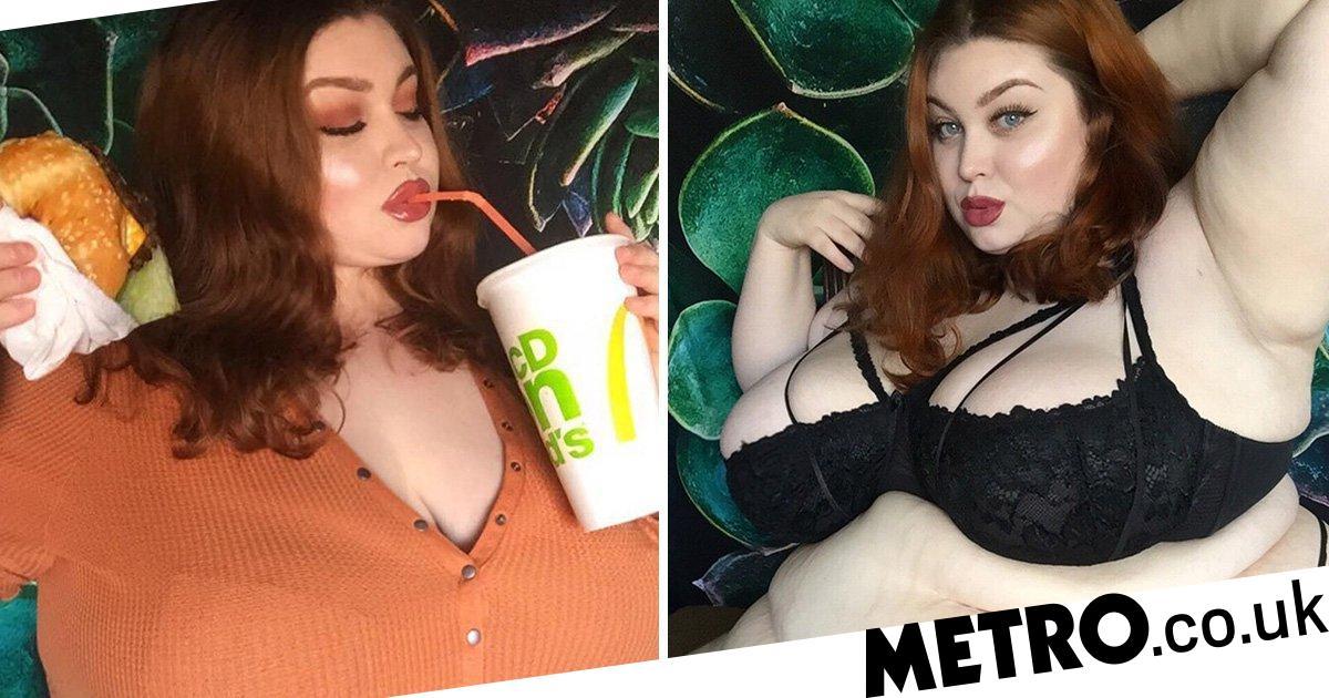 Woman Has Thousands Of Fans Who Pay To Watch Her Eat 10,000 Calories A Day photo