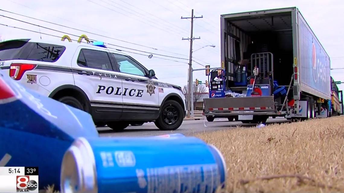 ?trail Of Soda? Leads Cop To Man Who Stole Pepsi Truck To Get To Airport, Ok Cops Say photo