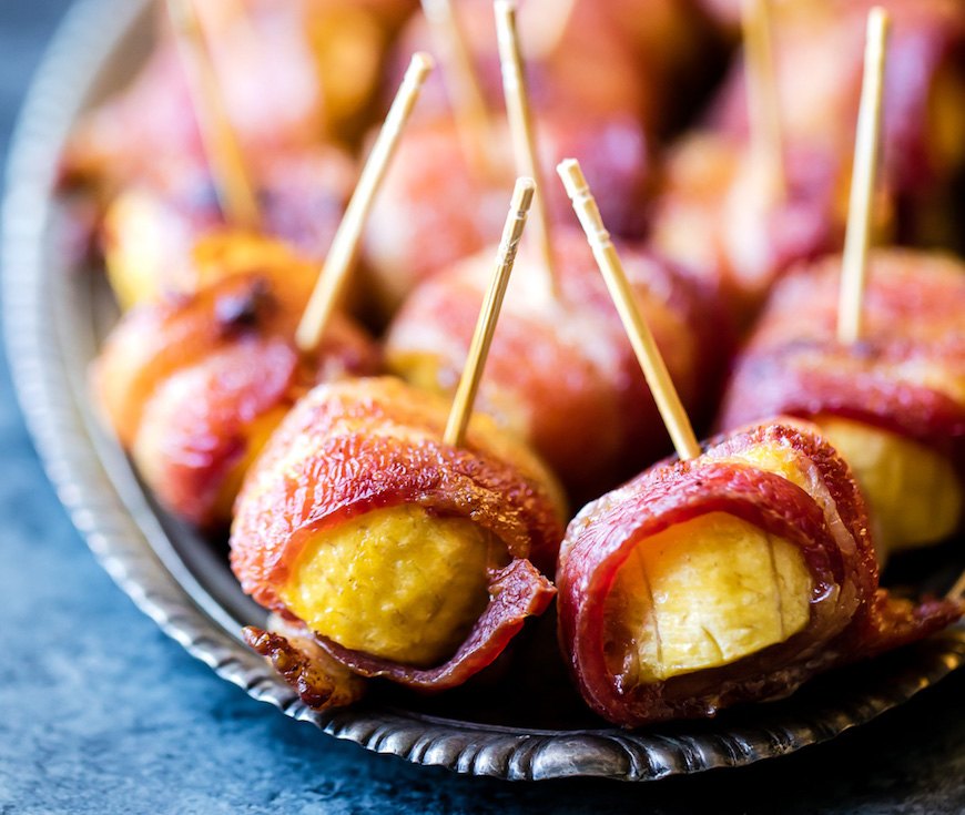 Sweet And Spicy Bacon Wrapped Plantains photo