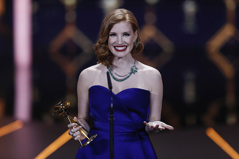 Jessica Chastain In Piaget At The 54th Annual Golden Camera Awards In Berlin photo
