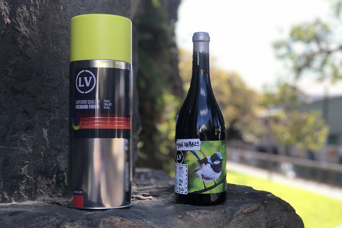 Innovative Spray Can Packaging For Longview Shiraz Release photo