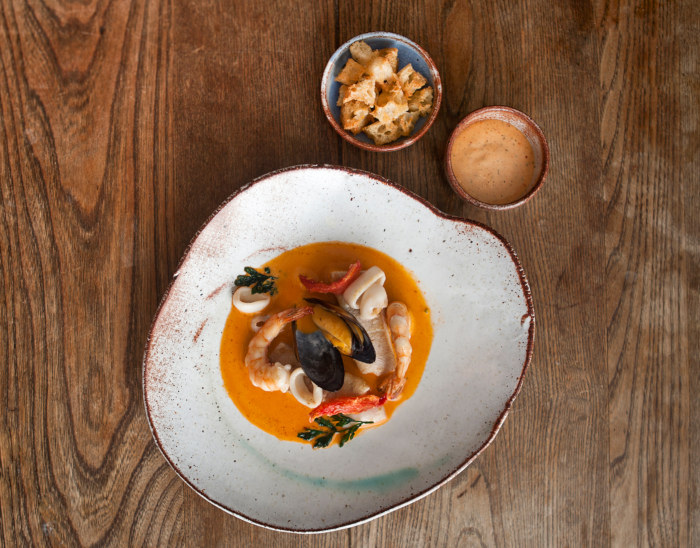 Warm Up With This Fresh Seafood Soup With Rouille And Croutons [recipe] photo