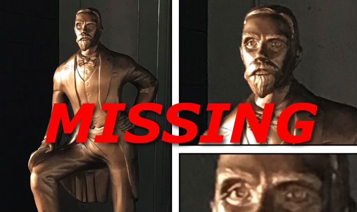 Reward Offered To Find The Blues? Golden Jack Daniels Statue photo