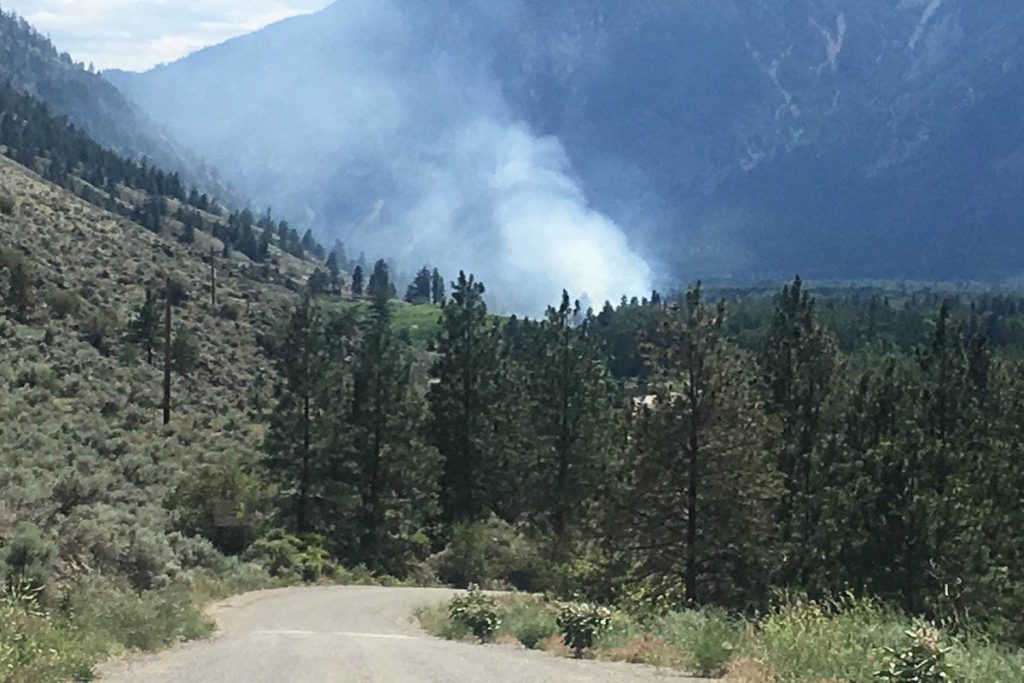 Update: Video Of The Bush Fire At Forbidden Fruit Winery In Similkameen Valley photo