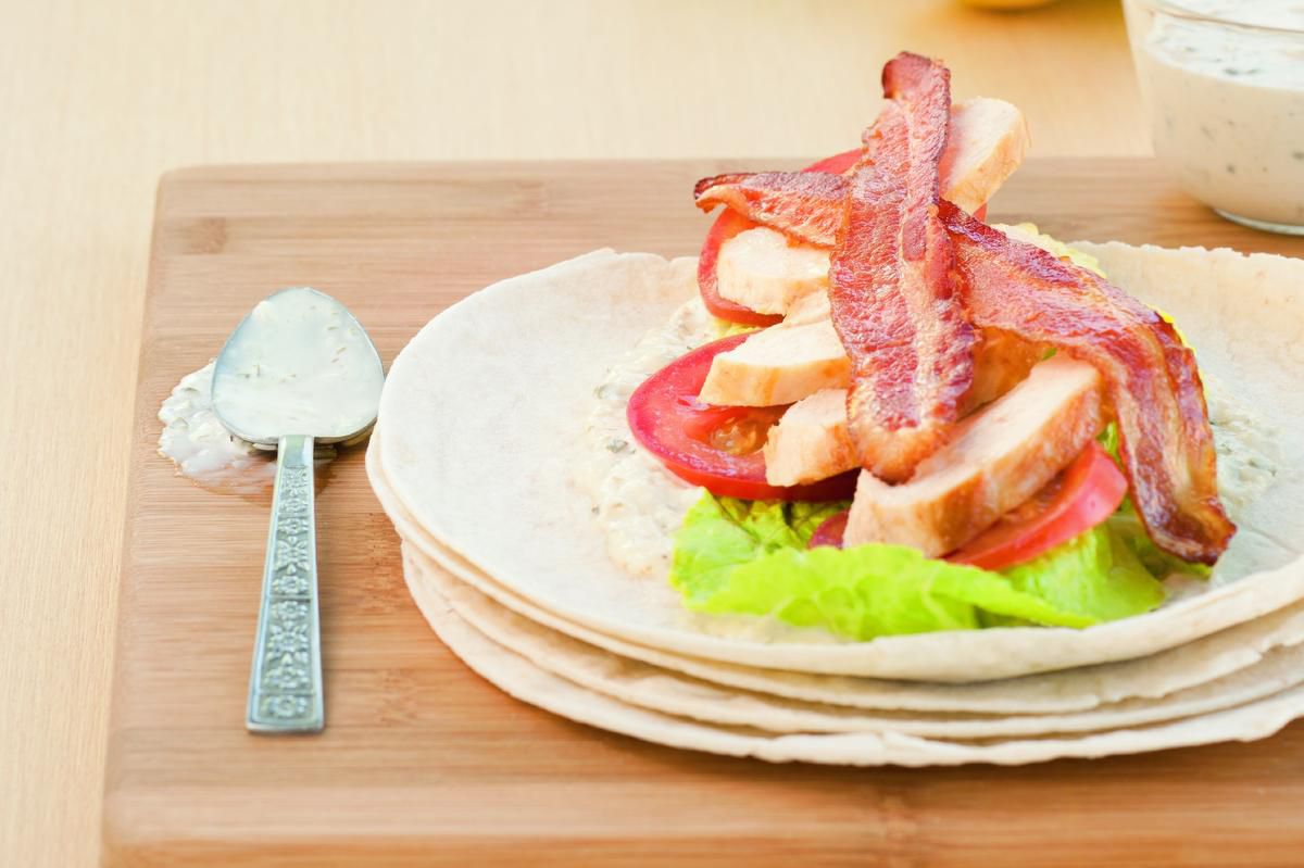Make Your Own Caesar Mayo For These Chicken Wraps photo
