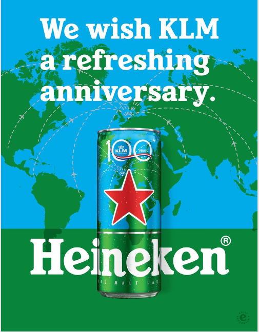 Dutch Connection: Heineken Launches Limited Edition Can For Klm Centenary photo