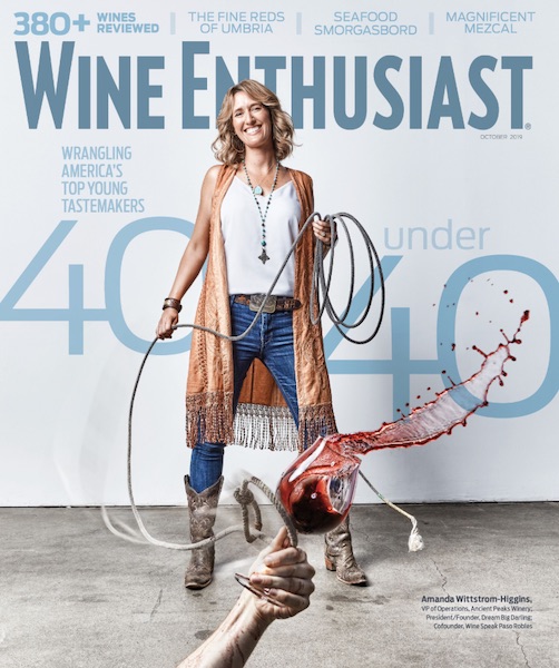 Amanda Wittstrom-higgins Of Ancient Peaks Named In Wine Enthusiasts’ ‘top 40 Under 40 Tastemakers’ photo