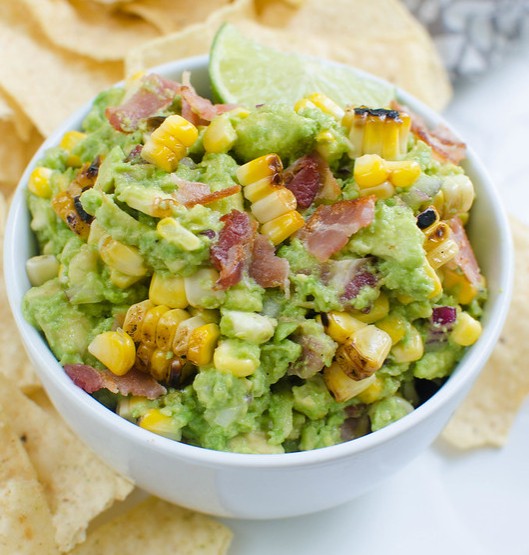 Fire Roasted Corn and Bacon Guacamole With A Dash Of Tequila photo