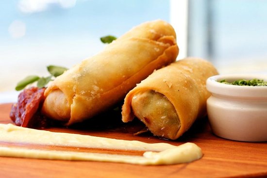 Bacon and Egg Spring Rolls photo