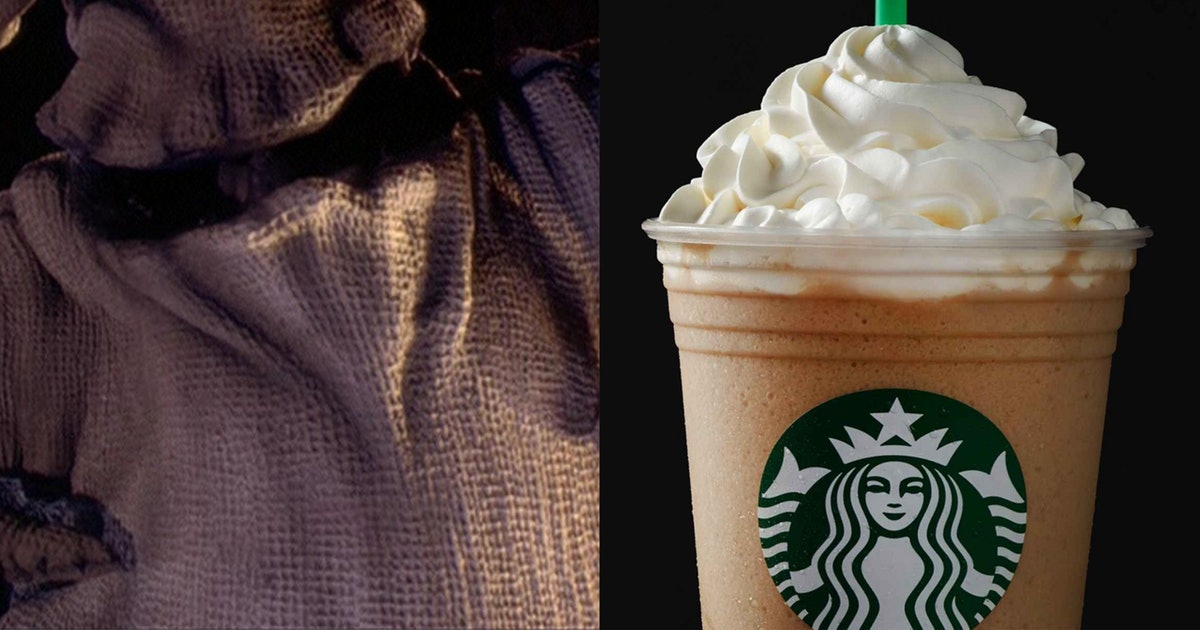 Starbucks Has A Secret “oogie Boogie” Frapp With Whipped Cream On The Bottom photo
