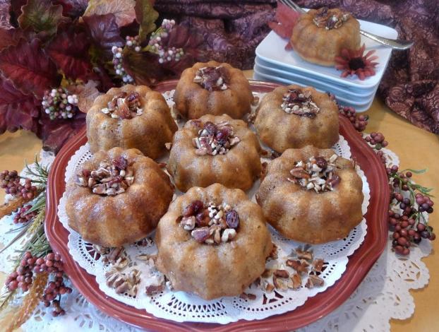 Sweet potato minis with rum and brown sugar glaze photo