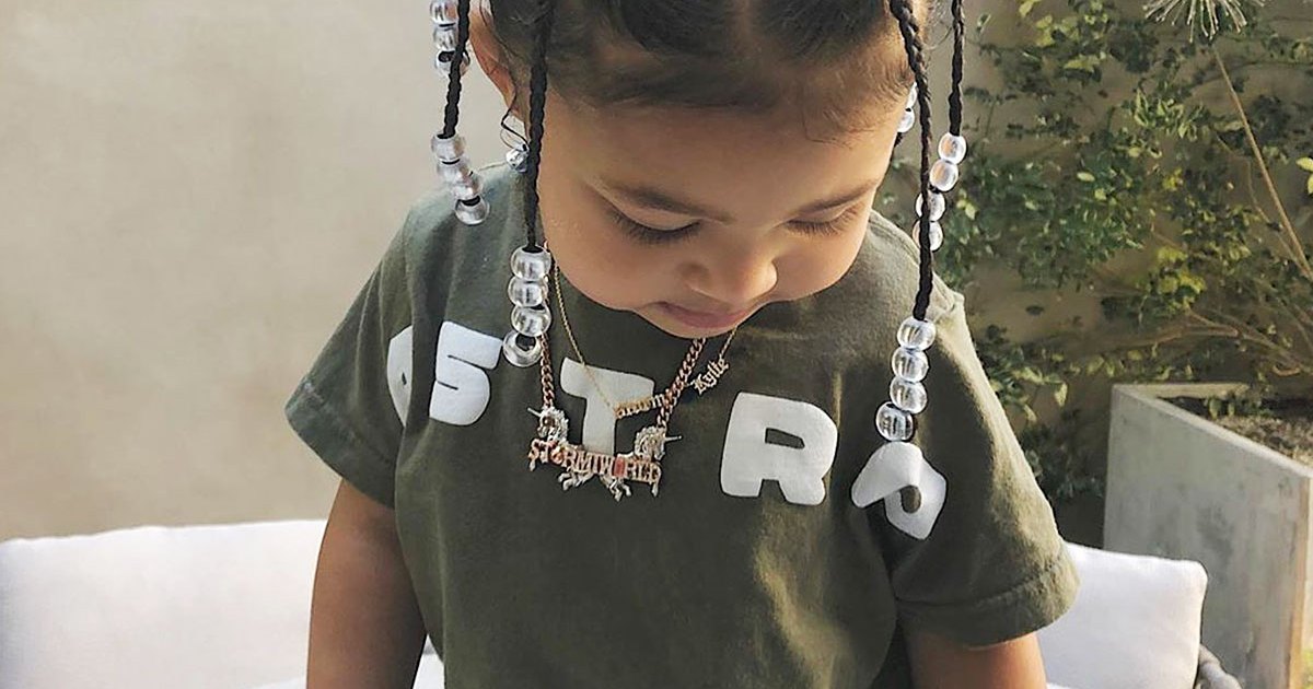 See Stormi’s Twinning Moment With Travis Scott Rocking ‘daddy’s Hair’ photo