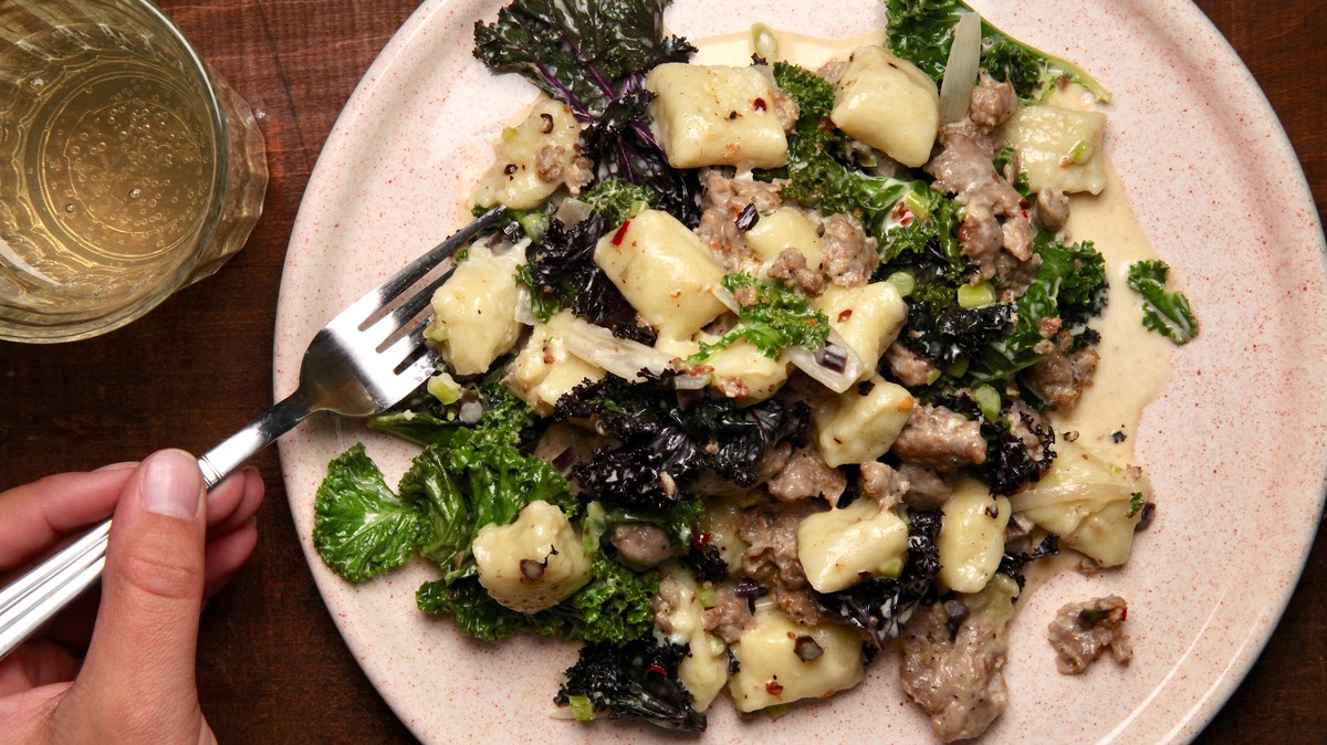 Potato Gnocchi With Sausage And Kale Recipe photo