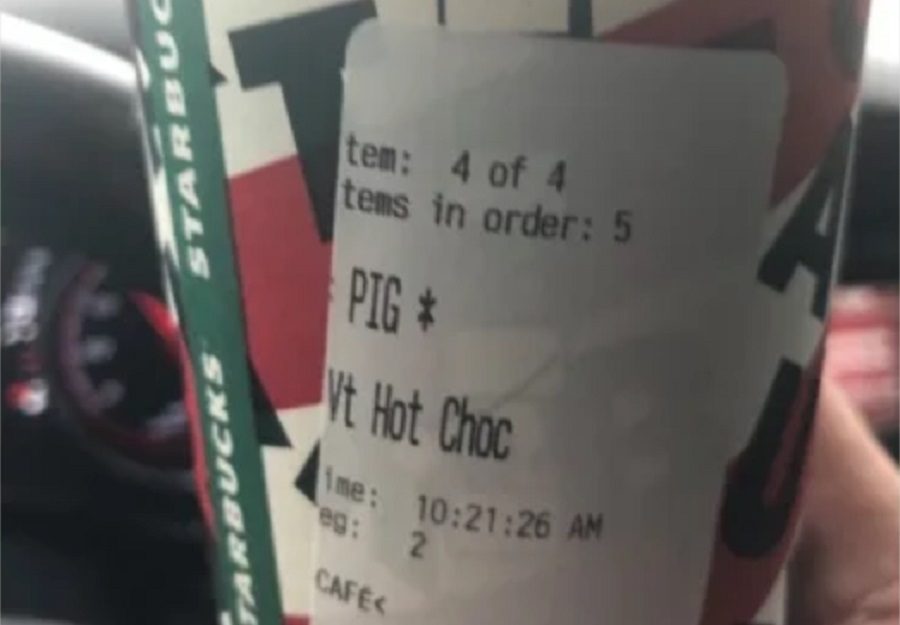 Did Starbucks Employee Add The Word “pig” To Police Officer’s Order? photo