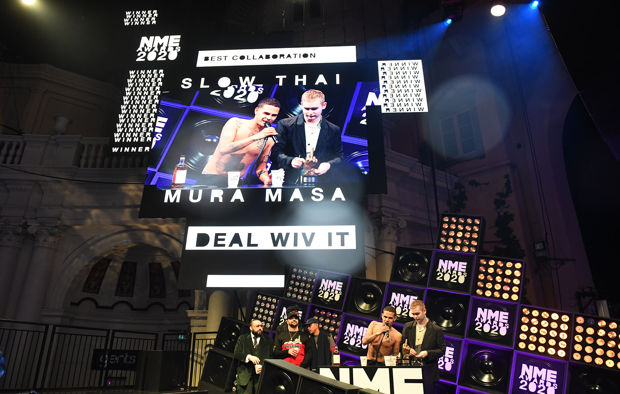 Slowthai & Mura Masa Win Best Collaboration Supported By Brixton Brewery At Nme Awards 2020 photo