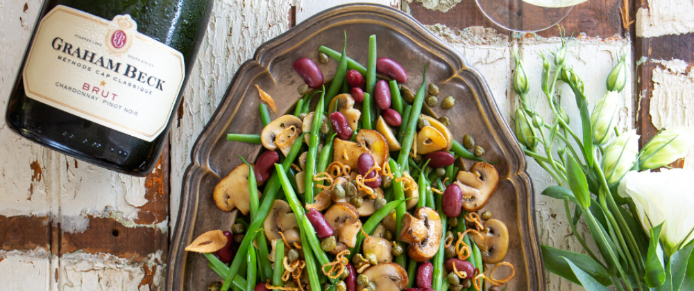 Mushroom & Green Bean Salad With Crispy Shallots & Garlic photo