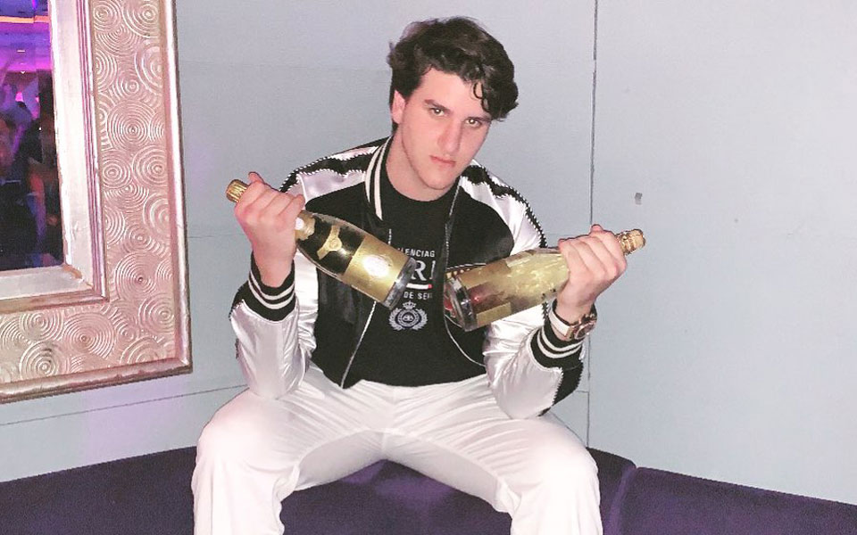 Rich Kid Of Instagram Gives His Hublot Watch A Champagne Shower photo