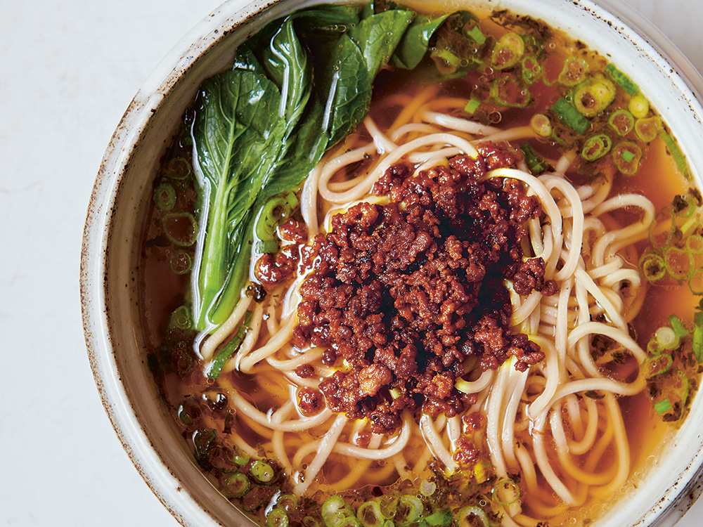 Cook This: Soup Noodles With Ground Pork Topping From The Food Of Sichuan photo