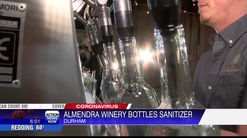 Almendra Winery Begins To Bottle Sanitizer photo