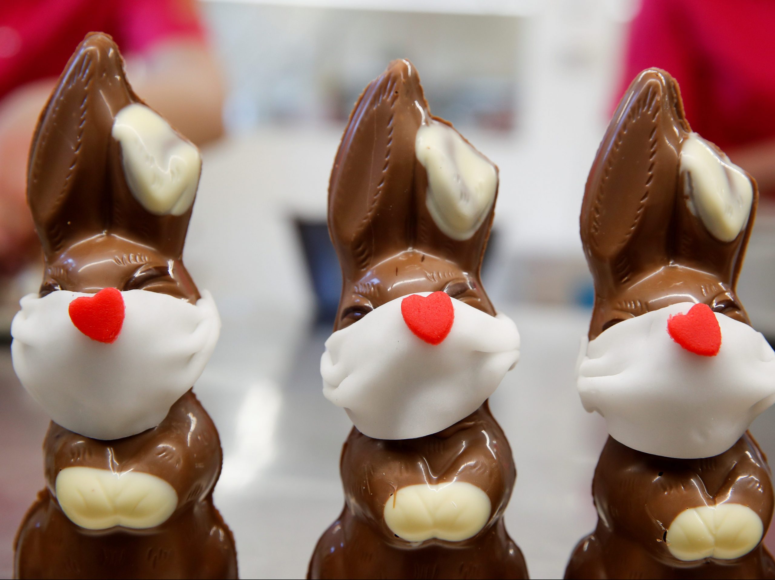 Even Chocolate Easter Bunnies Get Face Masks In Age Of Coronavirus photo