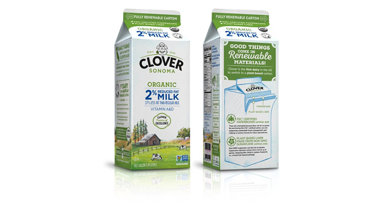Clover Sonoma Dairy Introduces First Fully Renewable Milk Carton photo